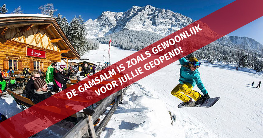 Die Gamsalm - Midden in het skigebied van de Ehrwalder Wettersteinbahnen